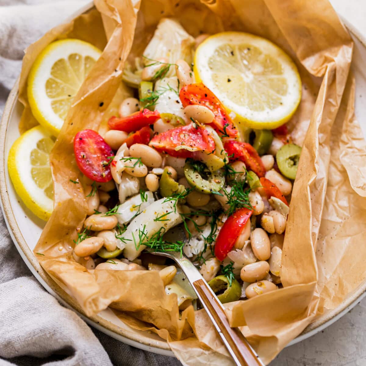 Fish in parchment