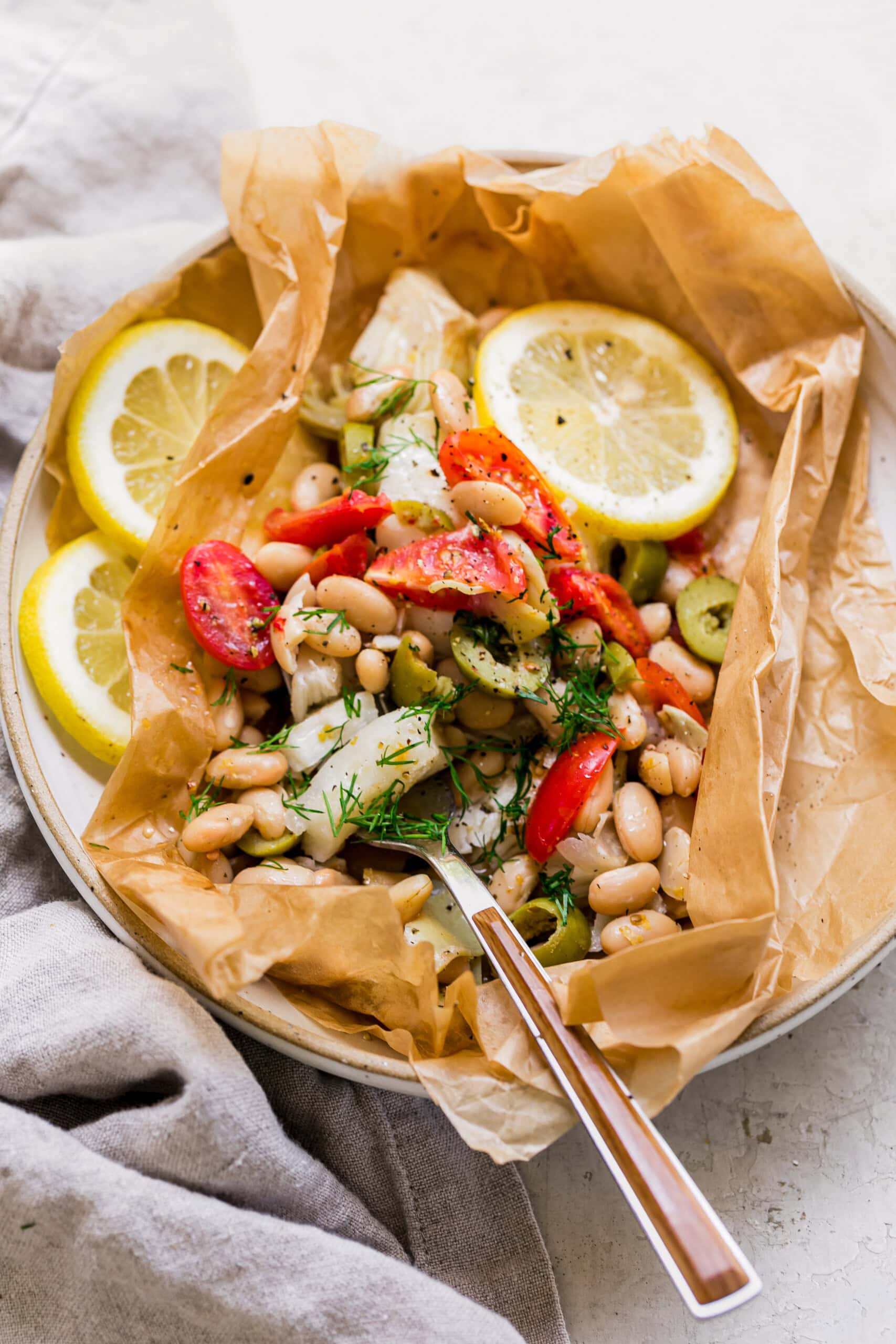 Fish in parchment