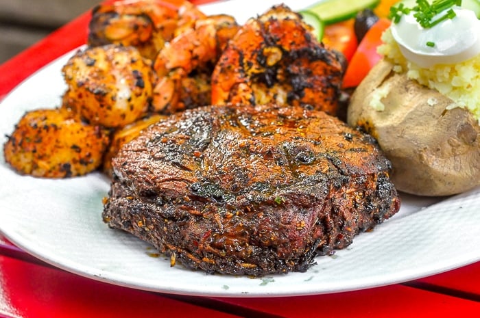 Cajun Spice Rub on Rib Eye Steak