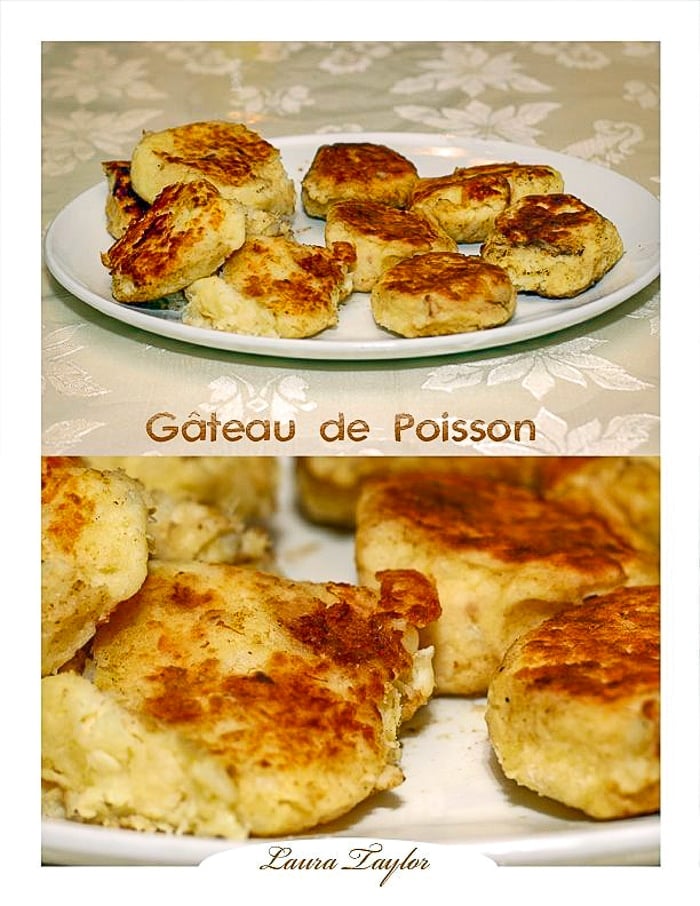 Photo collage of Newfoundland fish cakes by Laura Taylor