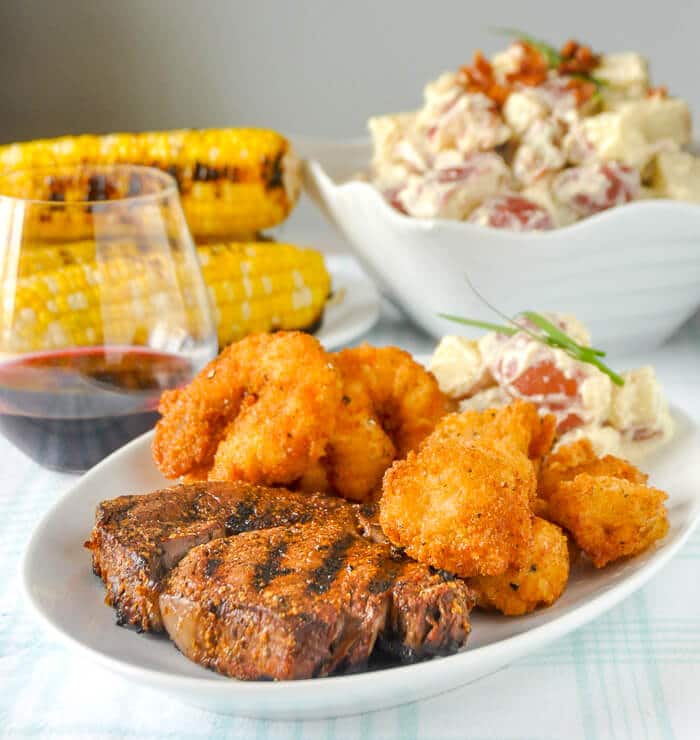 Parmesan Shimp Surf and Turf