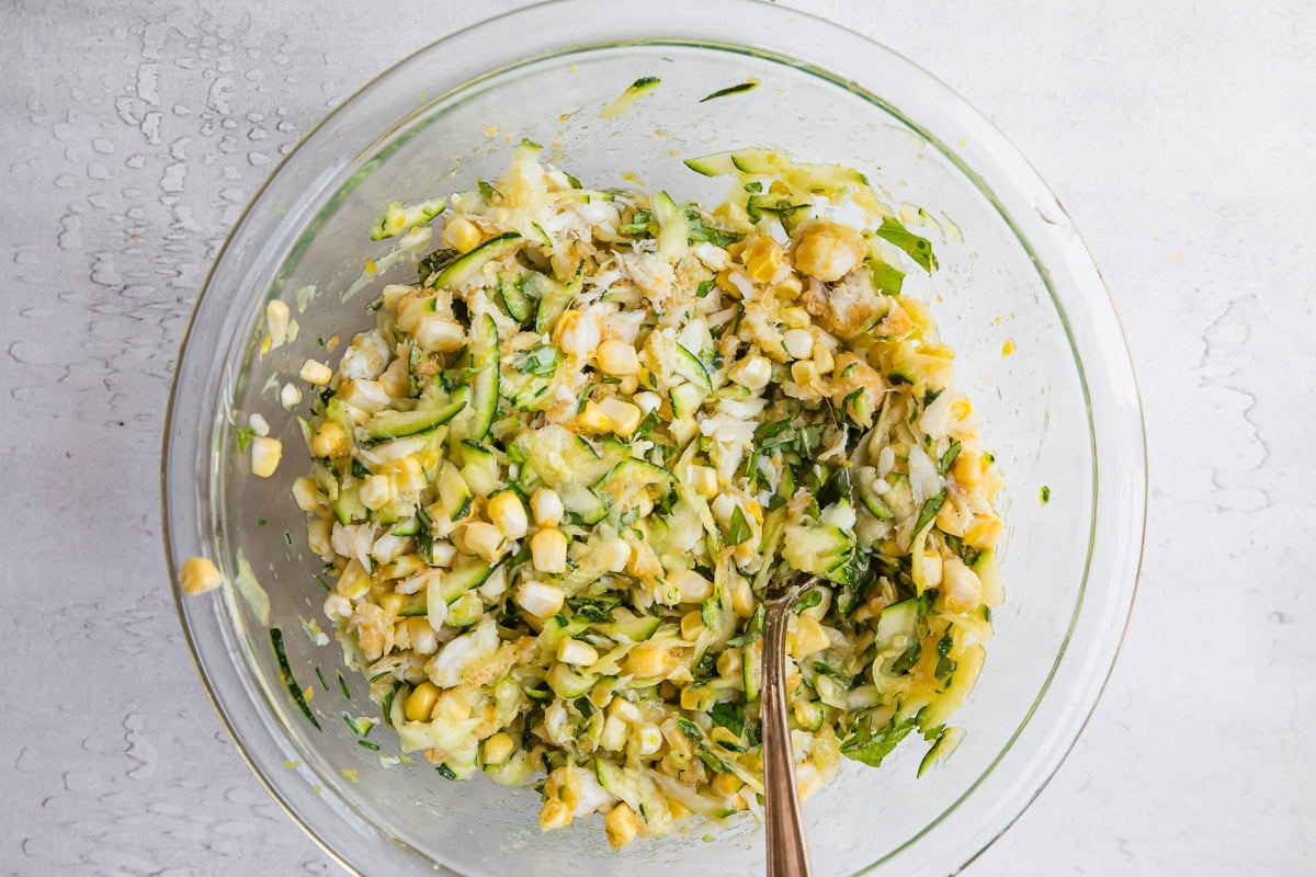 Crab and corn stuffing