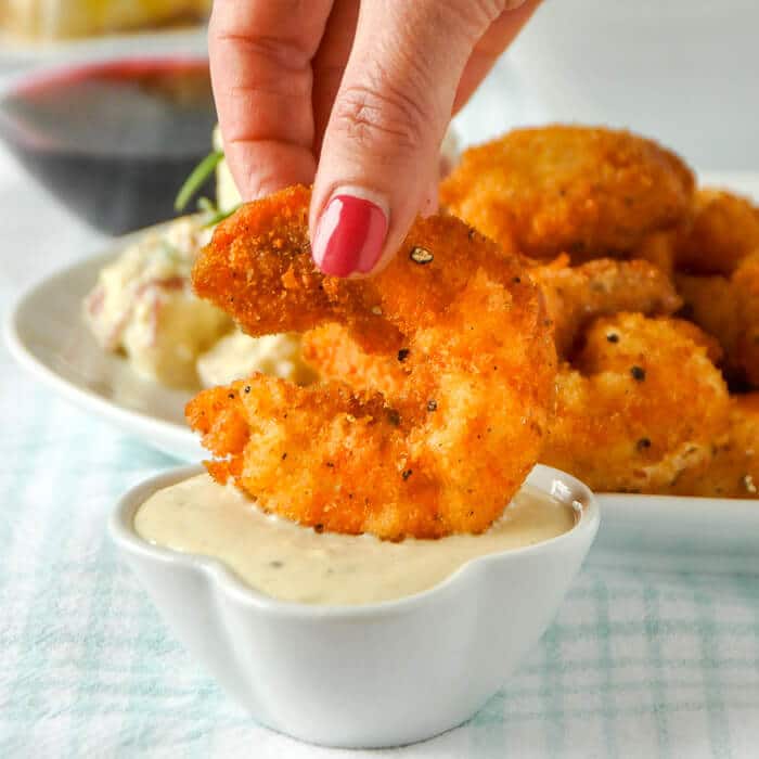 Parmesan Shimp with Ceasar Dip