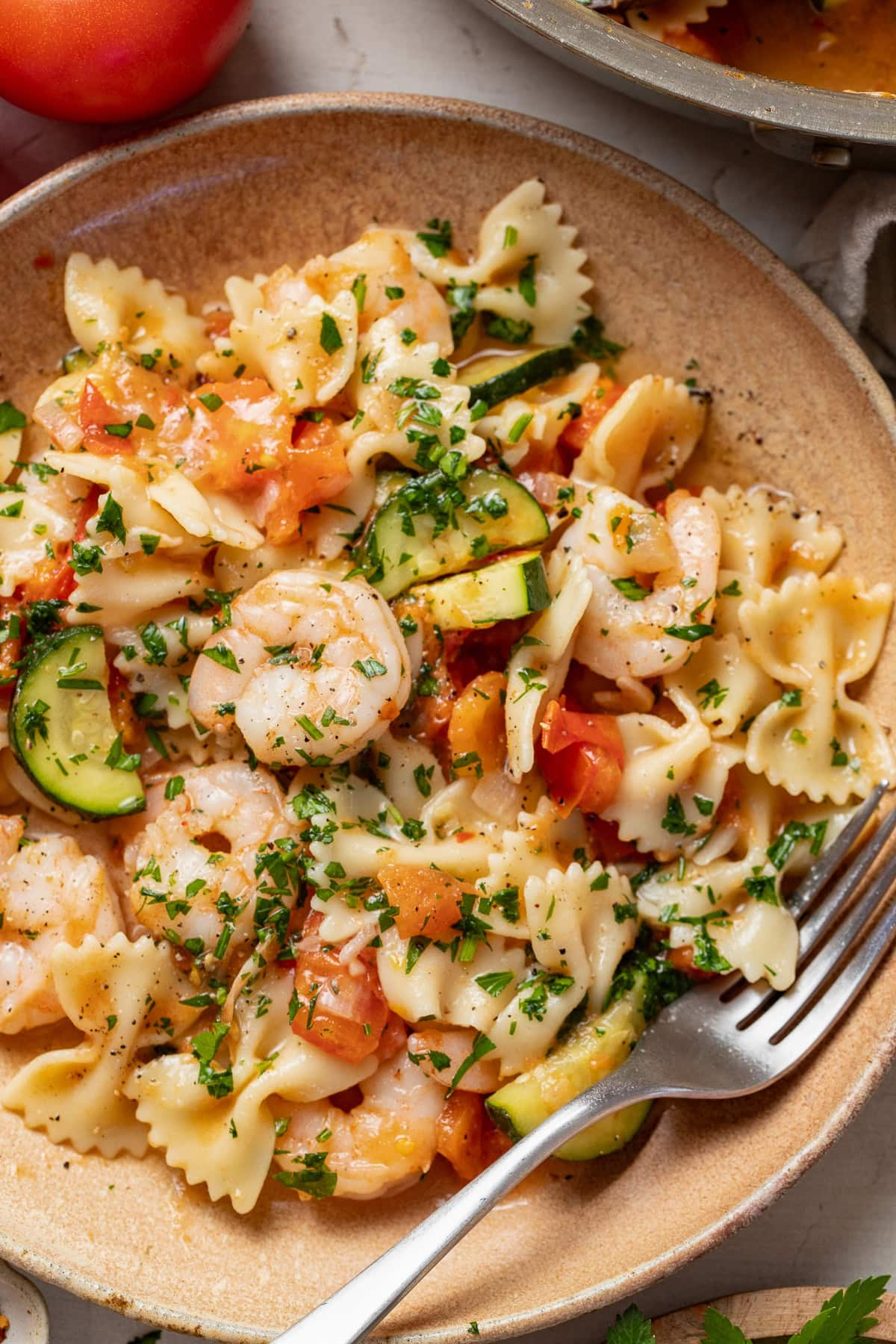 Shrimp and Zucchini Pasta