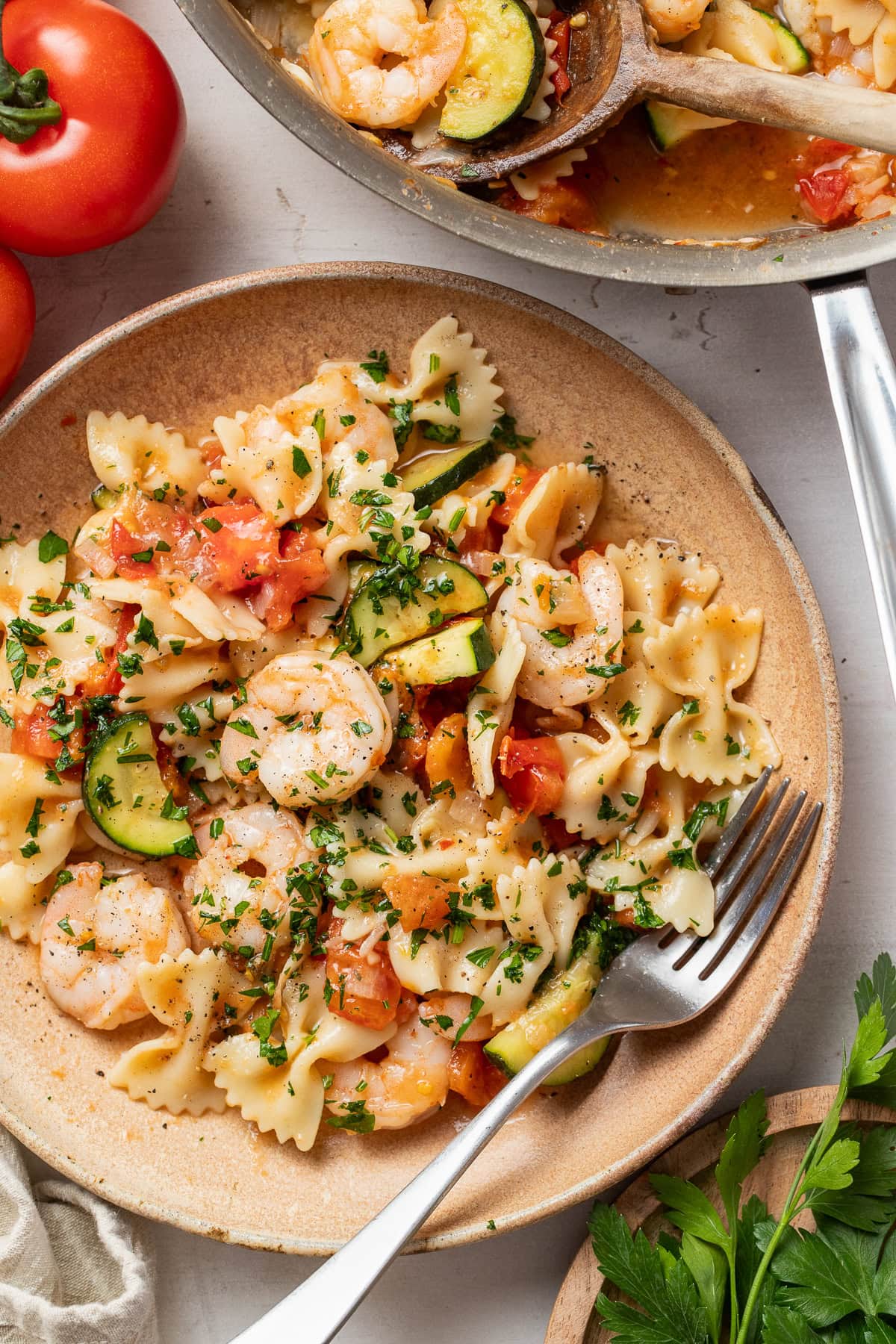Shrimp and Zucchini Pasta
