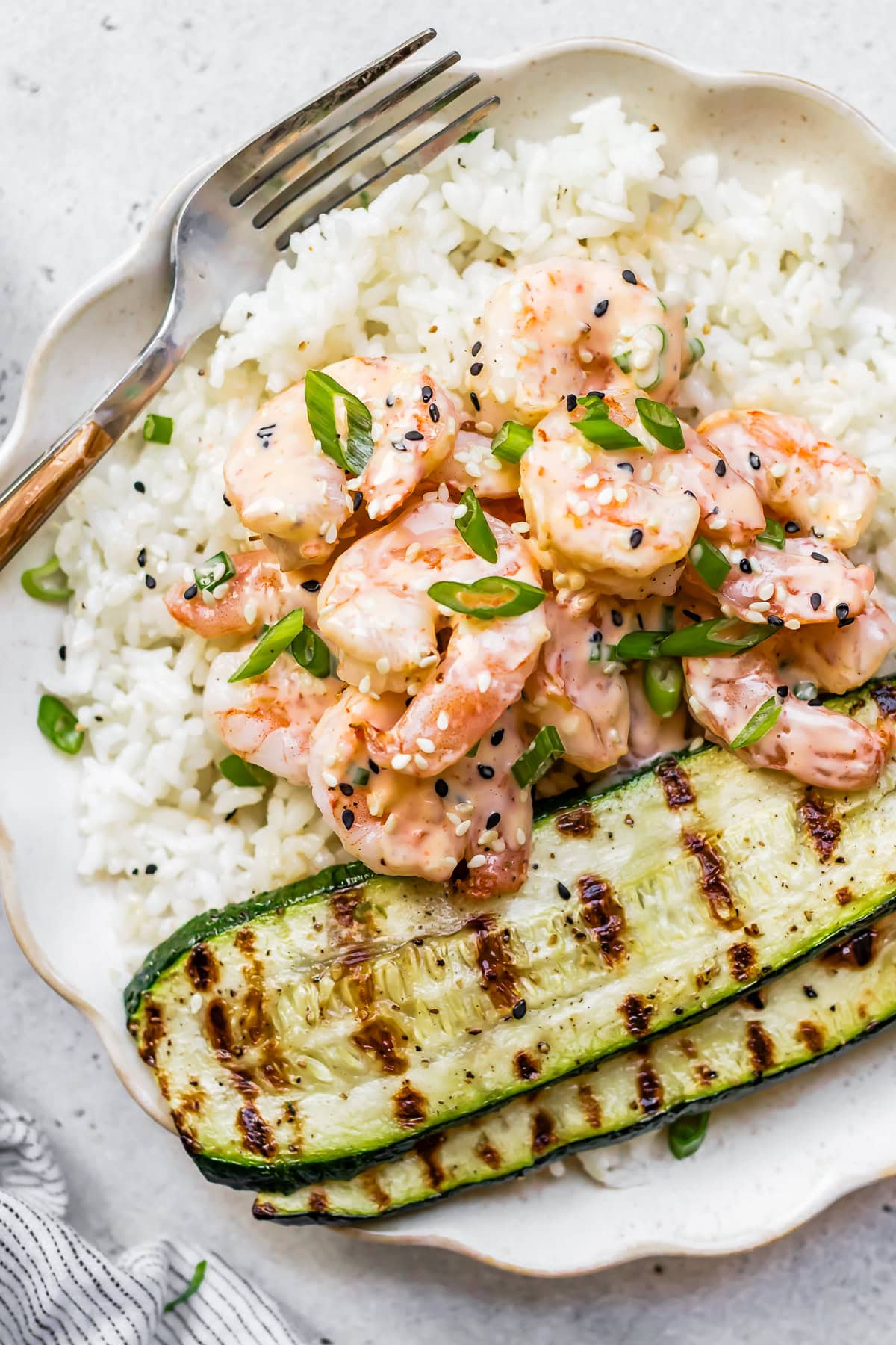 Bang Bang Shrimp Skewers