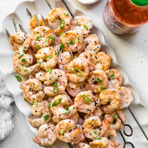 Bang Bang Shrimp Skewers