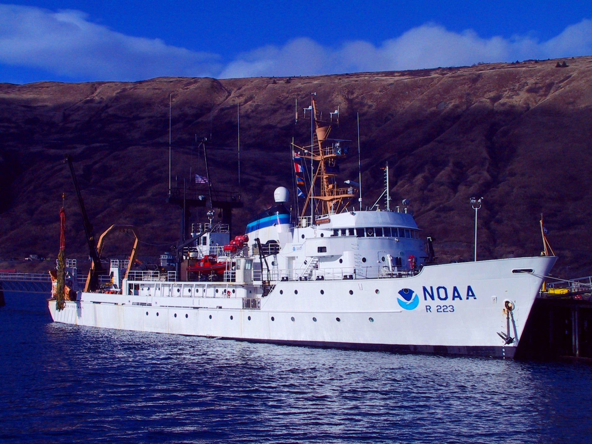 The Miller Freeman, one of NOAA's premier fisheries research vessels.