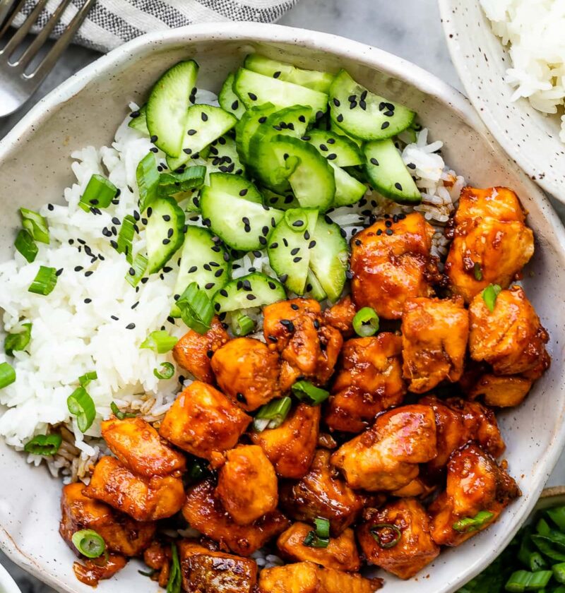 Gochujang Salmon Rice Bowls Gochujang Salmon Rice Bowls
