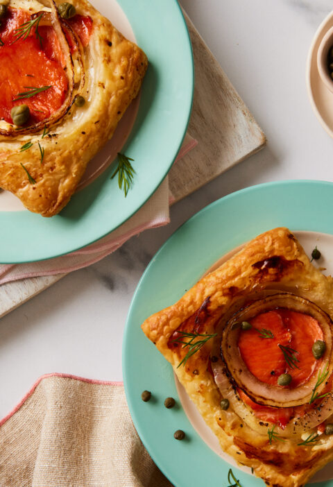 New Recipe Alert! Upside-Down Salmon and Cream Cheese Puff Pastries | Dish on Fish
