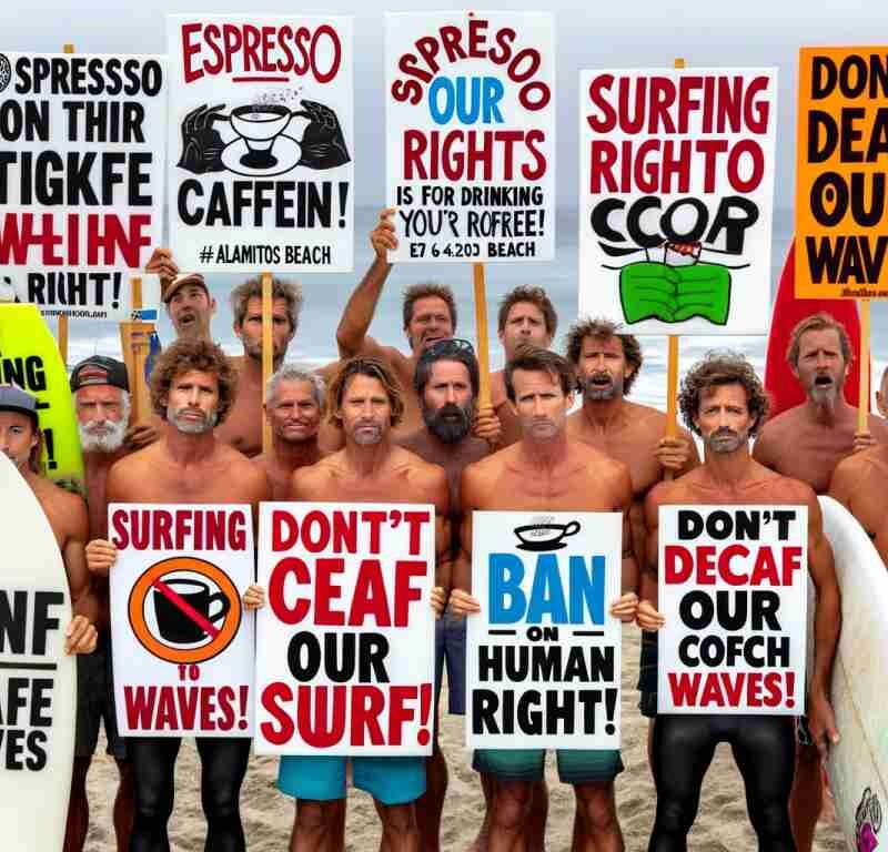 Surfers at Alamitos Outraged Over New Ban on Surfing While Drinking Coffee – Surfing LA