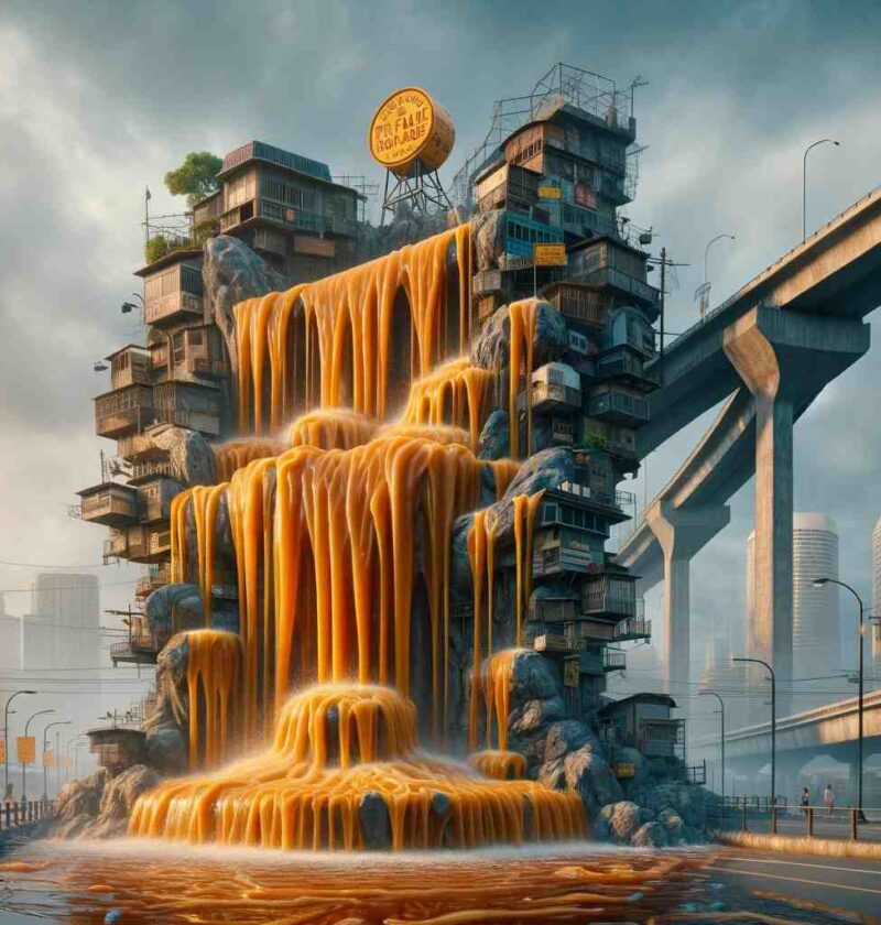 The Great Navotas Fish Sauce Waterfall: A new city landmark with a pungent aroma…