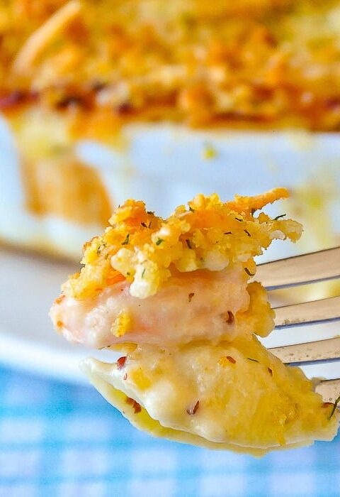 Seafood Shells & Cheese – Shrimp Mac & Cheese fit for a dinner party!