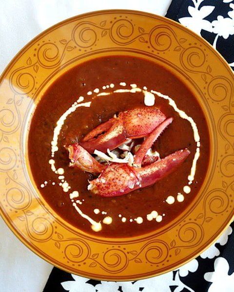 Roasted Tomato Fennel Lobster Bisque