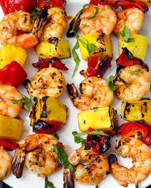 Chili Lime Shrimp Kabobs – marinated grilled & glazed!