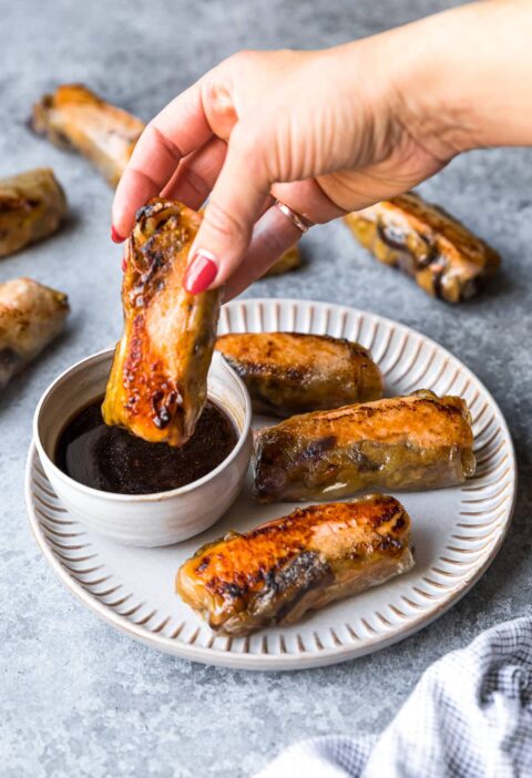 Crispy Salmon Spring Rolls (Gluten-Free!)