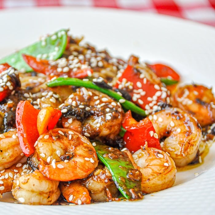 Easy Black Bean Ginger Spicy Shrimp – Faster than take out! Easy Black Bean Ginger Spicy Shrimp – Faster than take out!