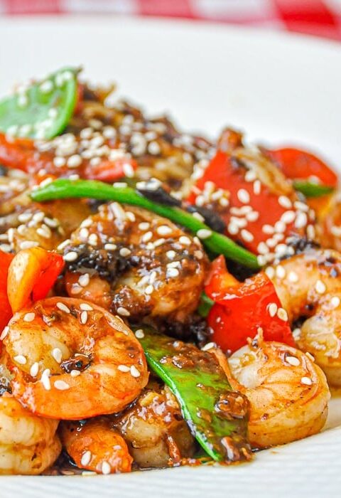 Easy Black Bean Ginger Spicy Shrimp – Faster than take out!