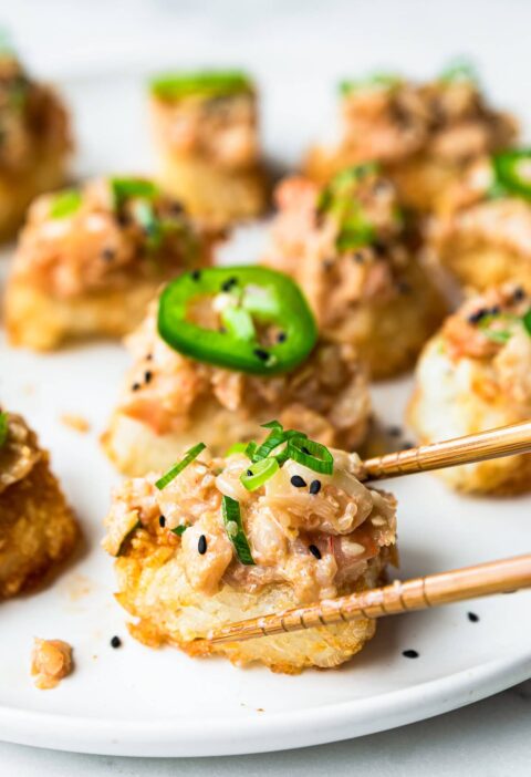 Spicy Shrimp Crispy Rice