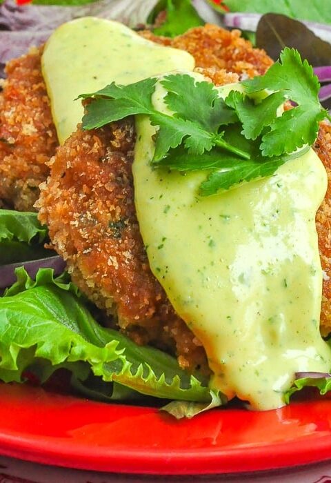 Shrimp Cakes with Lime Cilantro Aioli – a video recipe