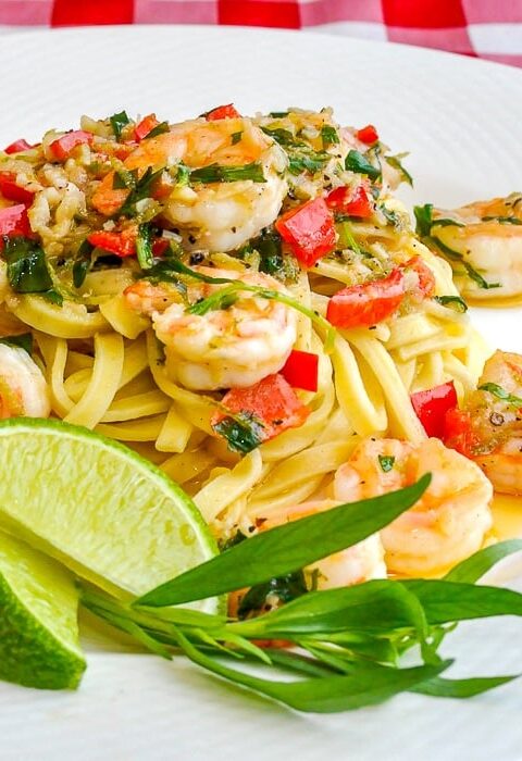 Tarragon Lime Shrimp Scampi. A tasty dinner in only 20 minutes! – Rock Recipes