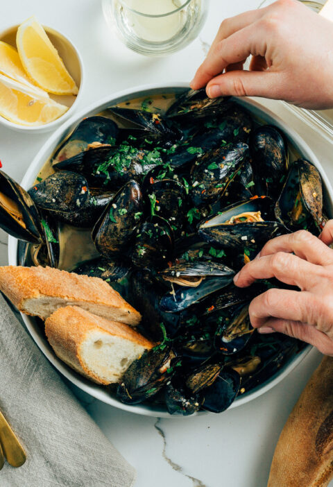 You’ll Love These Mussels In White Wine Sauce | Dish on Fish