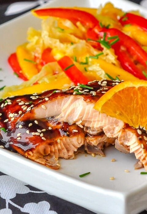 Orange Five Spice Glazed Salmon. Quick, Easy, Tasty! Rock Recipes