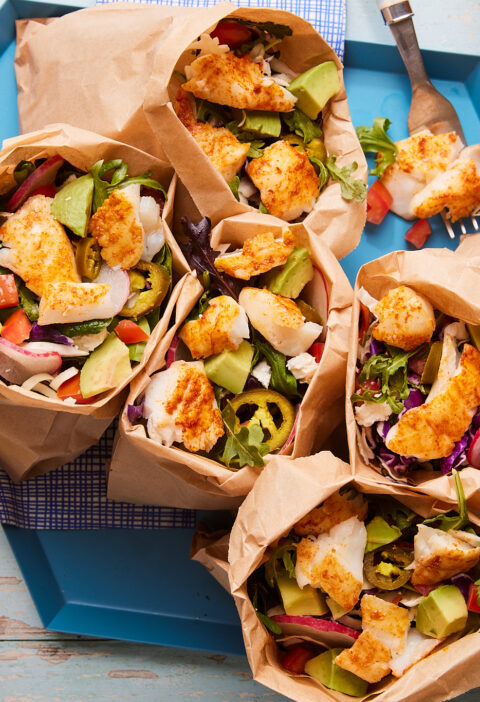 Try Our Seafood Twist On The Popular Walking Taco Recipe | Dish on Fish