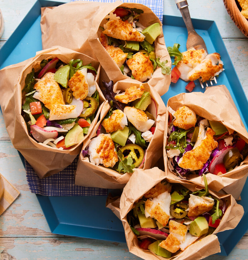 Try Our Seafood Twist On The Popular Walking Taco Recipe | Dish on Fish