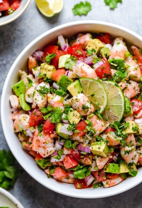 Zesty Lime Shrimp and Avocado Salad