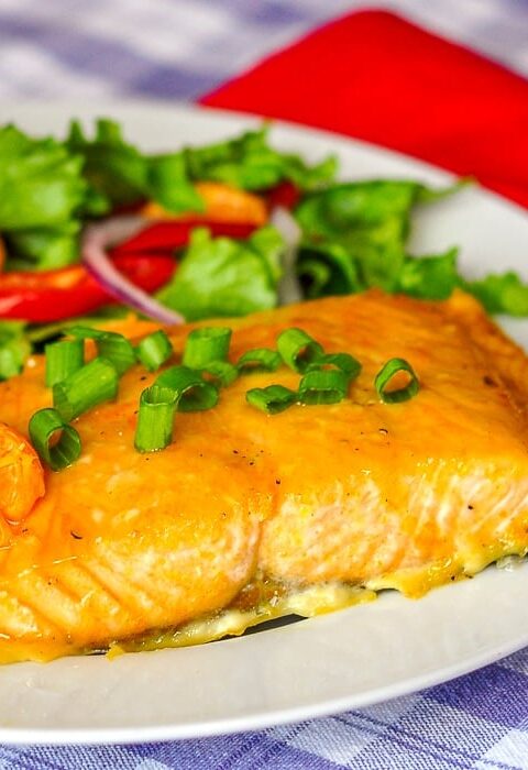 Ginger Orange Glazed Salmon – simple and delicious.