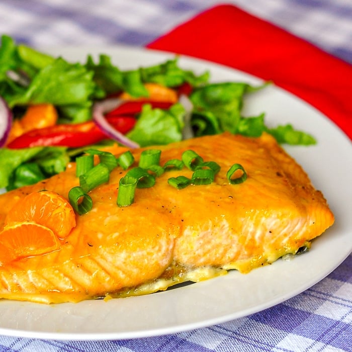 Ginger Orange Glazed Salmon – simple and delicious.