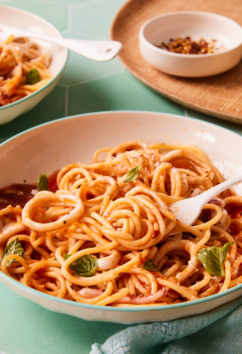 How to Make Tender Calamari in Under 30 Minutes With Our New Spicy Calamari Pasta Recipe