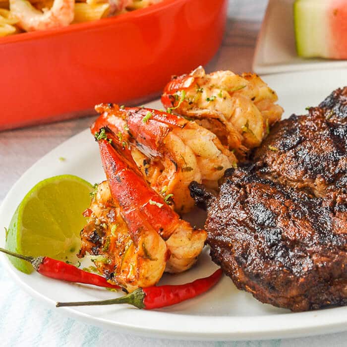 Maple Chili Lime Grilled Shrimp – sweet, tangy, spicy flavour!