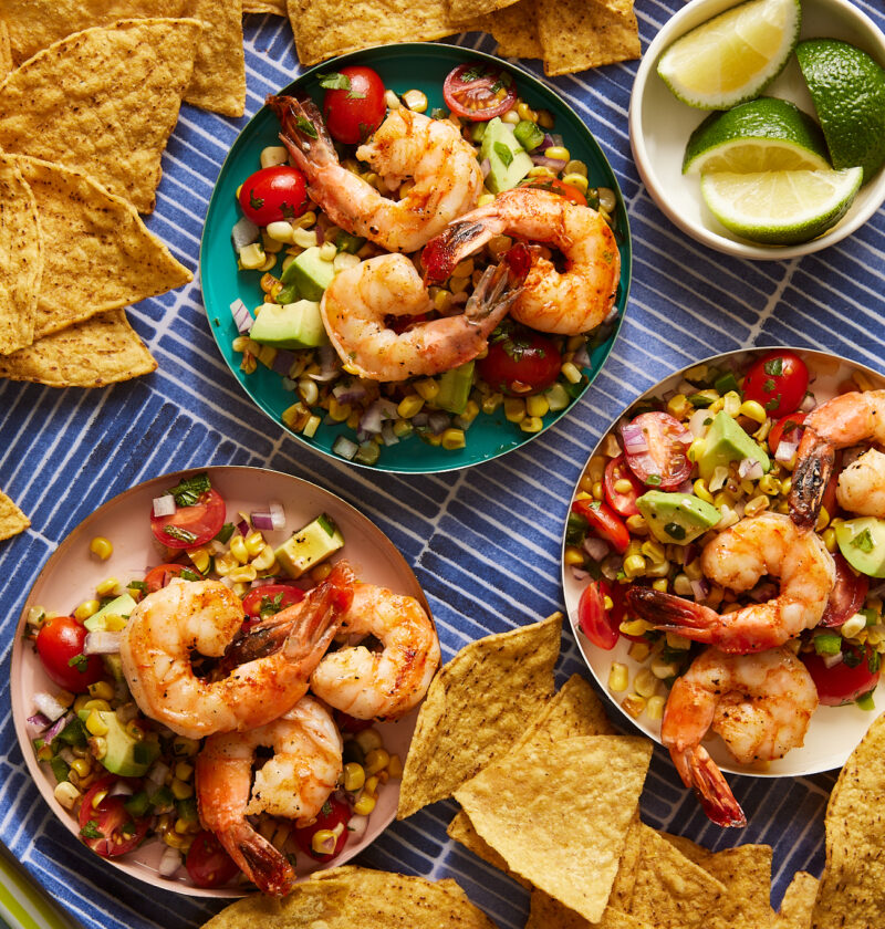 The Best Shrimp, Corn and Avocado Salad for Summer Gatherings | Dish on Fish