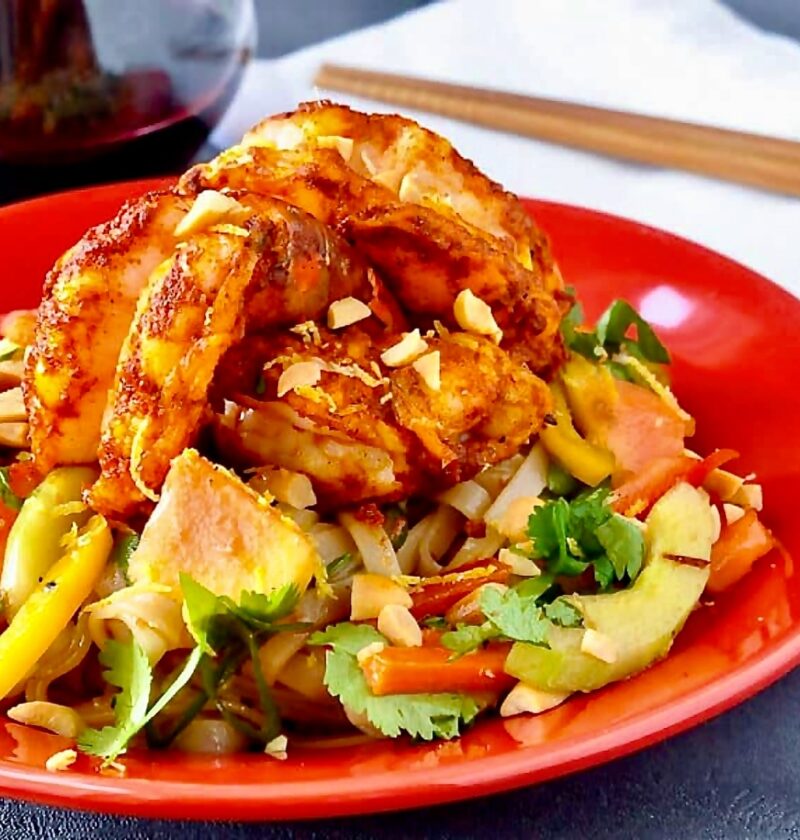 Tiger Shrimp & Glass Noodle Salad. An easy, tasty Airfryer recipe! Tiger Shrimp & Glass Noodle Salad. An easy, tasty Airfryer recipe!