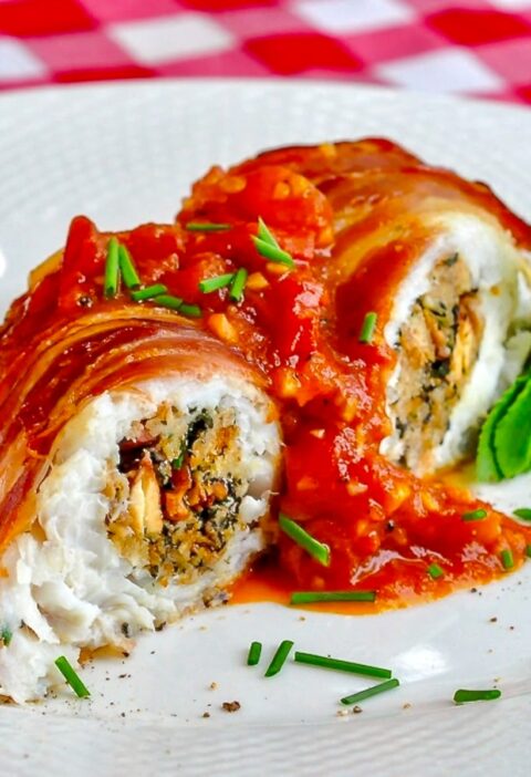 Cod a la Empire. Easy to make & dinner party perfect! From Rock Recipes!