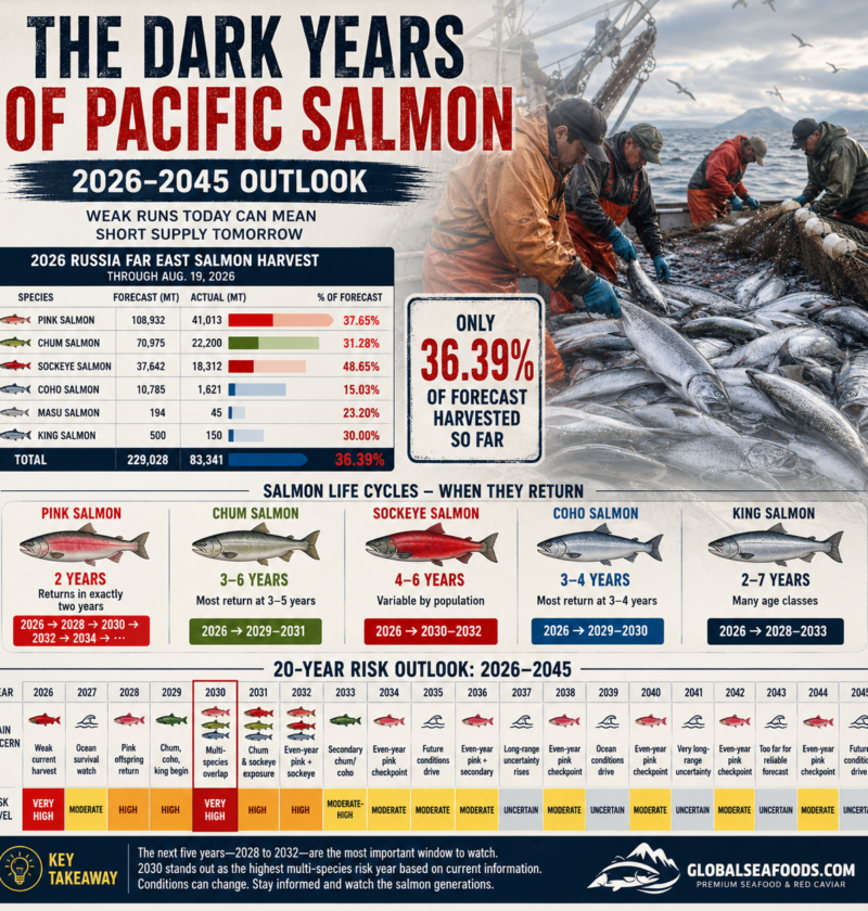 The Dark Years of Pacific Salmon: A 20-Year Outlook for Alaska, Russia, and the Red Caviar Market